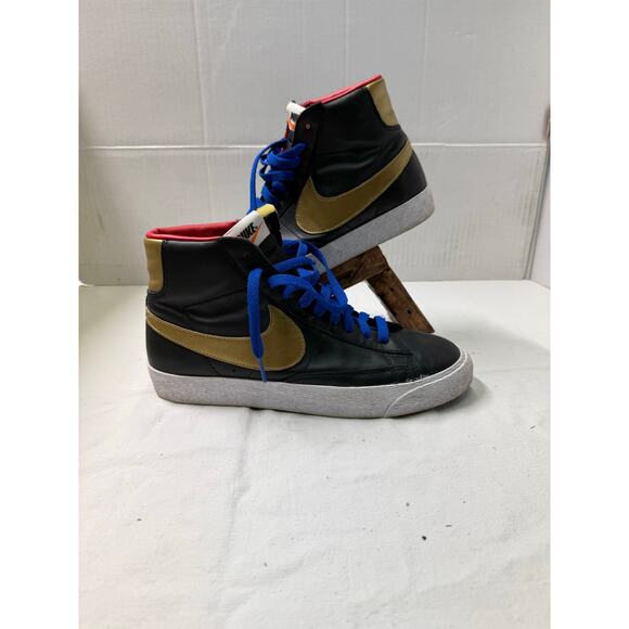 Nike Blazer Mid Blue NBY 616825-997 gold /black Men\'s Size 9 main image 7